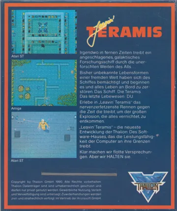 Leavin' Teramis_Disk1 box cover back